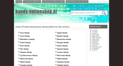 Desktop Screenshot of handy-onlineshop.at